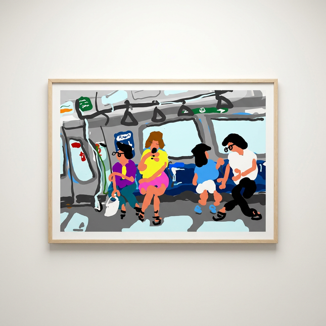 Next Station | Singapore MRT Train Art Print