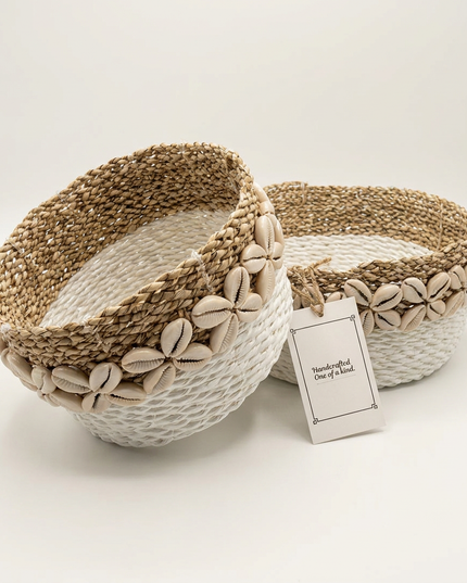 Coastal Shell Basket (Set of 3)