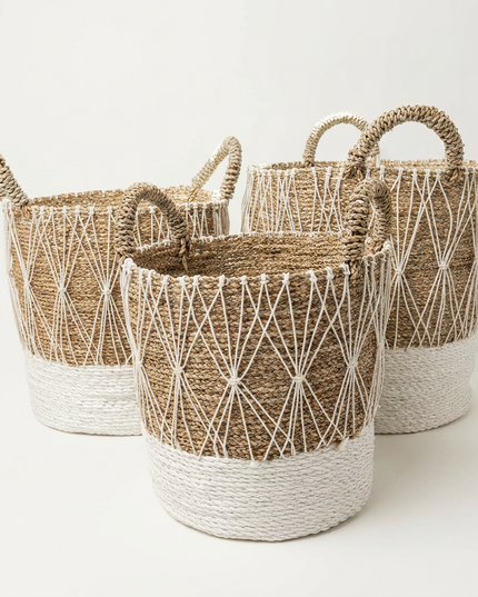 Alpine Macramé Storage Basket (Set of 3)