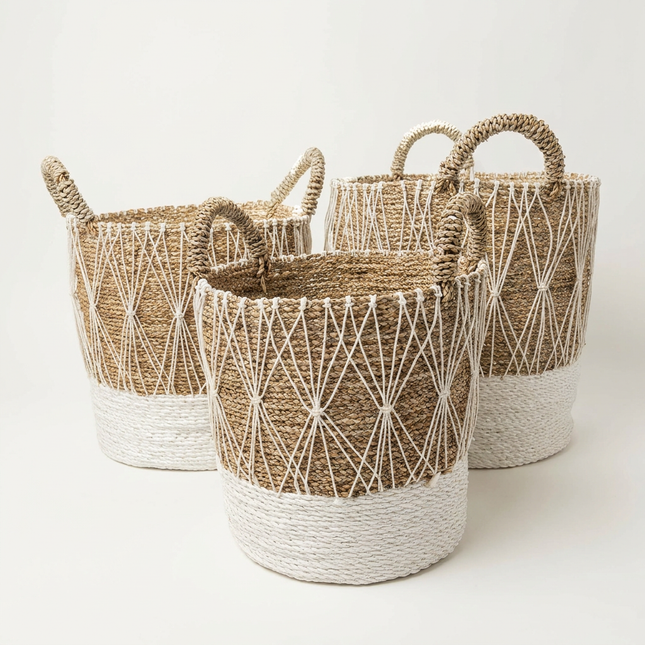 Alpine Macramé Storage Basket (Set of 3)