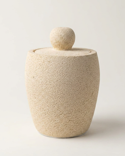 Limestone Bathroom Accessories Set – 5 Piece Handmade Collection
