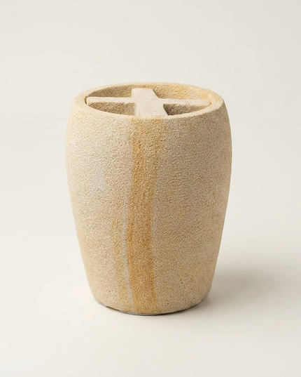 Limestone Bathroom Accessories Set – 5 Piece Handmade Collection