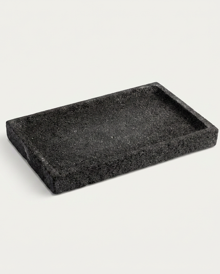 River Rock Bathroom Accessories Set – 5 Piece Handmade Collection