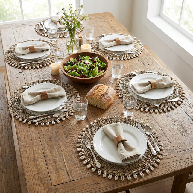 Samudera Circle Placemats (Set of 6)