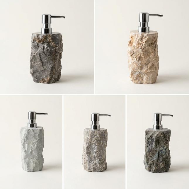 Marble Soap Dispenser – Natural Stone