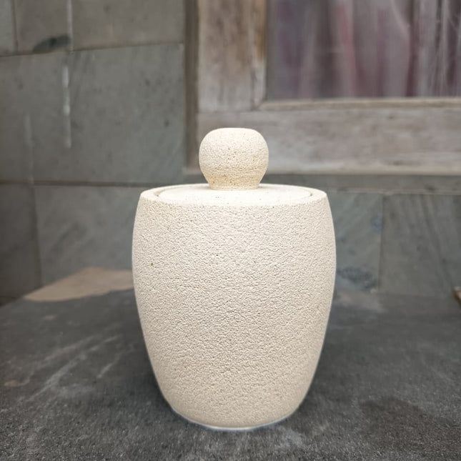 Limestone Bathroom Accessories Set – 5 Piece Handmade Collection