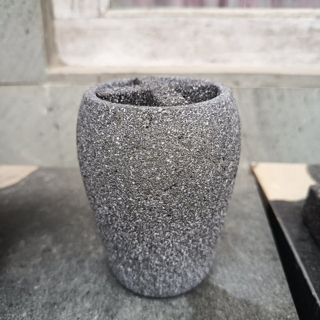 River Rock Bathroom Accessories Set – 5 Piece Handmade Collection