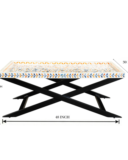 Peranakan-Inspired Bone Inlay Coffee Table