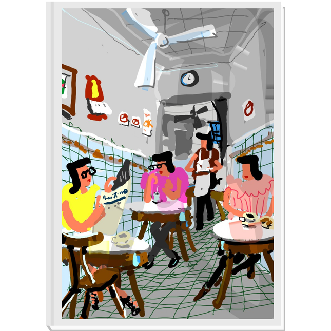 Kopitiam Chronicles | Traditional Coffee Shop Illustration