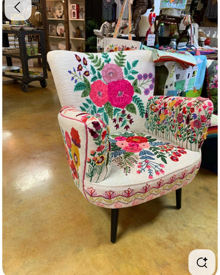 Gypsy Garden Embroidered Armchair (Pre-Order Available)