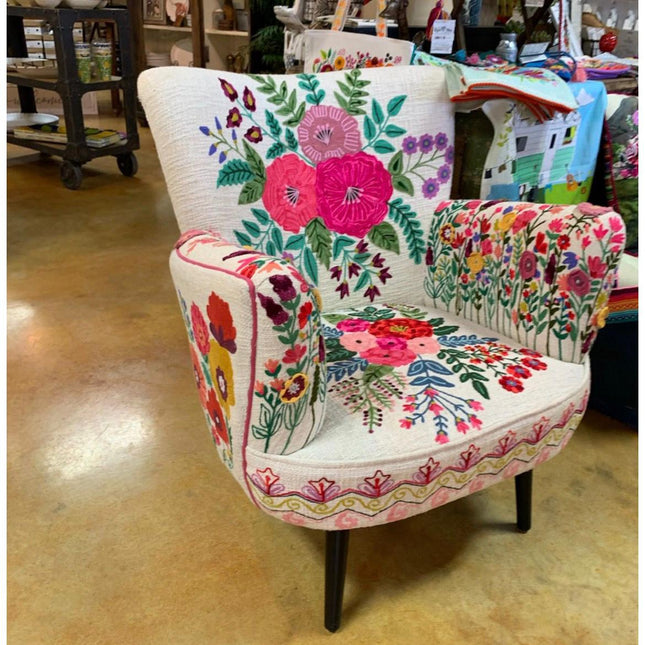 Gypsy Garden Embroidered Armchair (Pre-Order Available)
