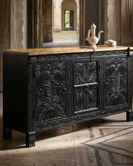 Midnight Black Console Table